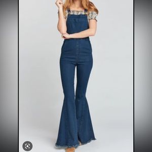 Show me your mumu Berkeley bell overalls size small EUC